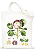 Vegetable Design Tote Bag Gardening Allotment Gift White