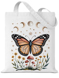 Butterfly Flower Animal Lover Wildlife Tote Bag Canvas Gift Farmer Gardener