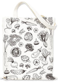 Rustic Design Veg Bag Allotment Gardening Gift Sketched Image Style