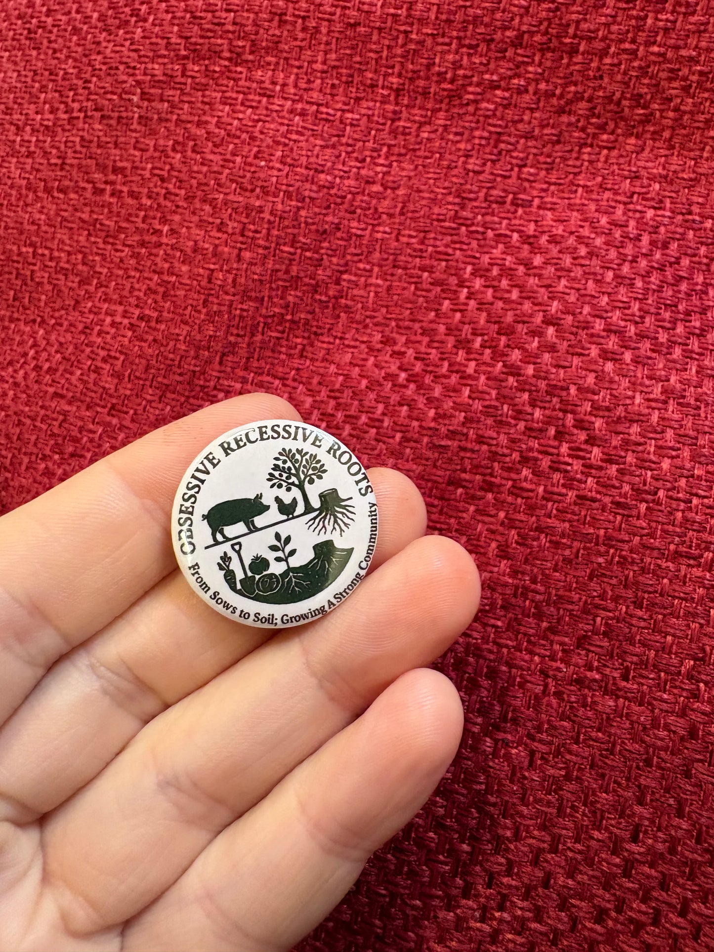 Obsessive Recessive Roots CIC Support Badge 25mm Branded Merchandise
